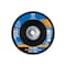 Pferd 6" x 5/8-11 Thd. POLIFAN Flap Disc - Z PSF STEELOX, Zirconia, 40 Grit, Conical 63076 - alternate 2